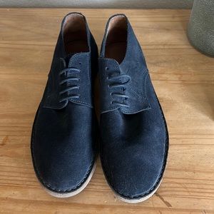 Mens blue suede shoes